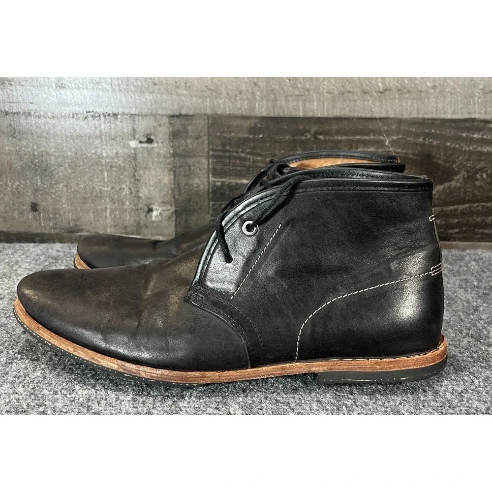 Timberland Boot Company Wodehouse Lost History Black Leather Chukka Boots US 9